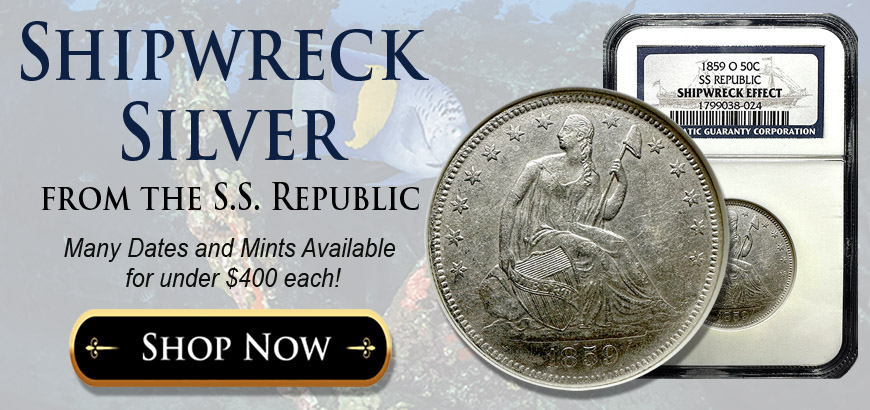 Shipwreck silver coins
